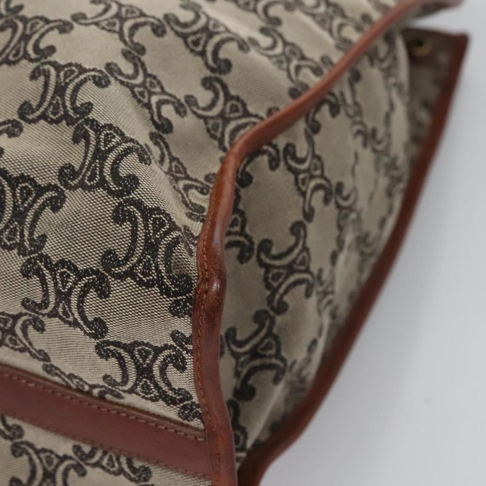 CELINE Paris Macadam Canvas Tote Bag Beige Brown gold Auth bs23078 - Picture 14 of 16